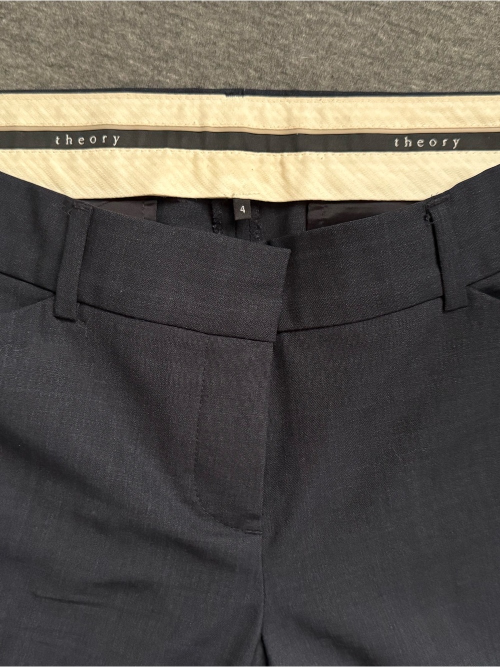 Theory Women’s Navy Blue Dress Pants - Classic Tailored Fit